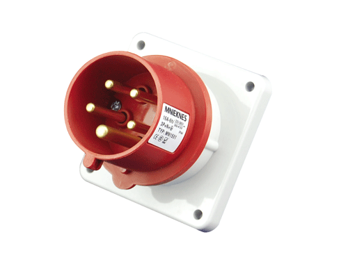 16A 3P+N+PE IP44  Concealed Plug