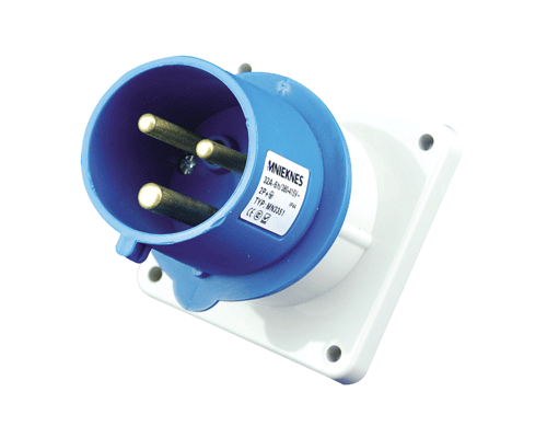 32A 2P+PE IP44 Concealed Plug