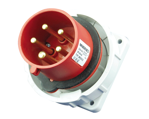 32A 3P+N+PE IP67 Concealed Plug