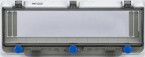 Transparent contact protection window hood