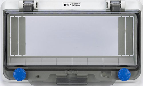 Transparent contact protection window hood